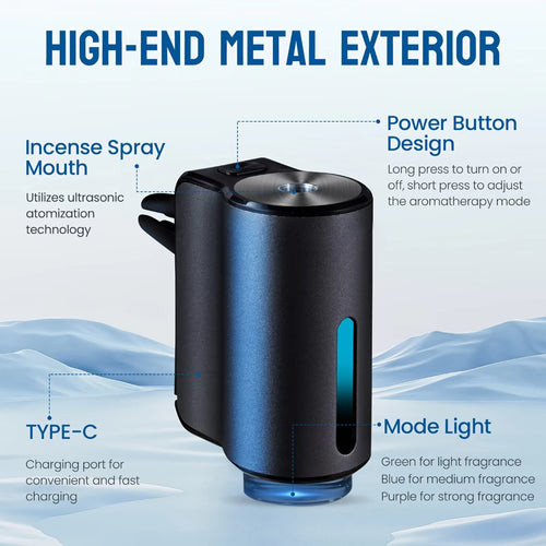 Smart Auto Air Freshener. Make Every Car Ride Feel Like a 5-Star Experience